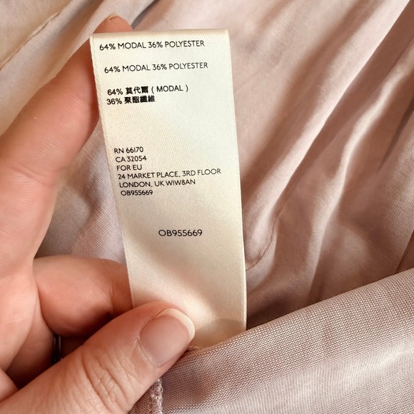 FREE PEOPLE Mauve Pink Pleated Babydoll Sleeveless Tunic Top Womens M - Picture 5 of 6